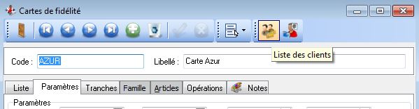 Liste des clients