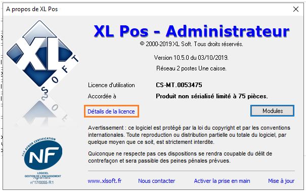 Aide - A Propos - Actualiser