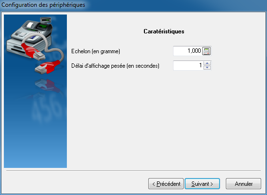 Périphériques - Balance - Configuration