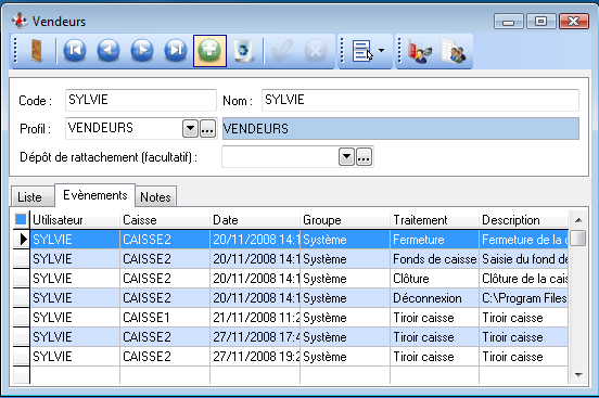 Vendeurs - Evènements Vendeurs - Evènements
