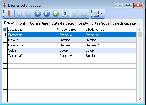 Libellés automatiques Libellés automatiques