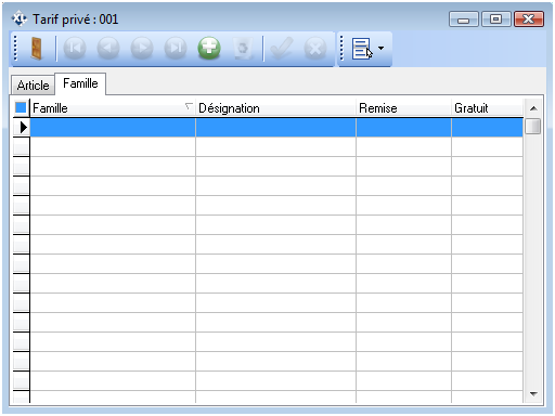 Tarifs privés - Famille Tarifs privés - Famille