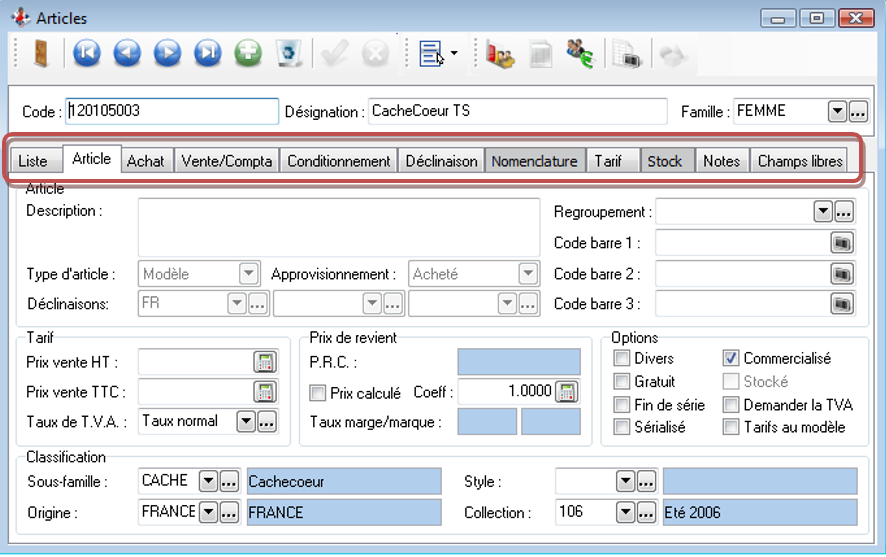 Fiche Article Fiche Article