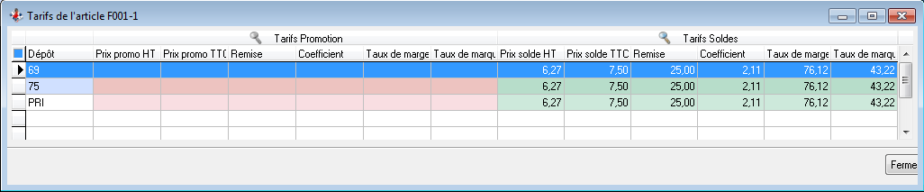 Consultation soldes Consultation soldes