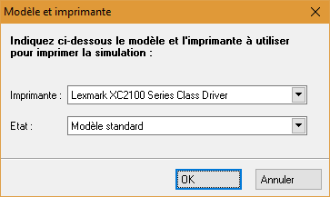 Facturation des livraisons - sélection imprimante