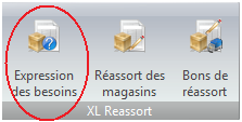 Menu Expression des besoins Menu Expression des besoins