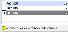 Commande fournisseurs - Articles Commande fournisseurs - Articles