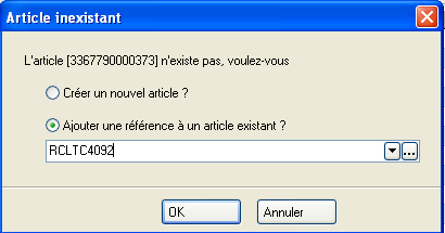 Réception - Nouvel article Réception - Nouvel article