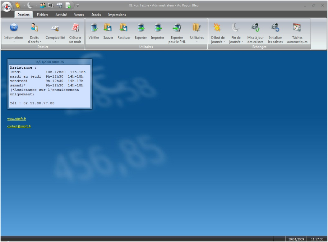 Bureau XL Pos - Administrateur Bureau XL Pos - Administrateur