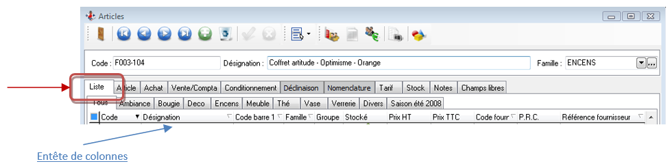 Gestion des listes Gestion des listes