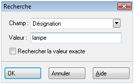 Recherche dans une liste Recherche dans une liste