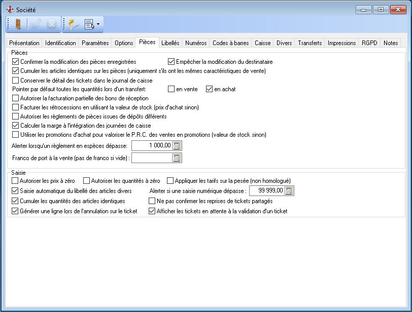Société - Pièces