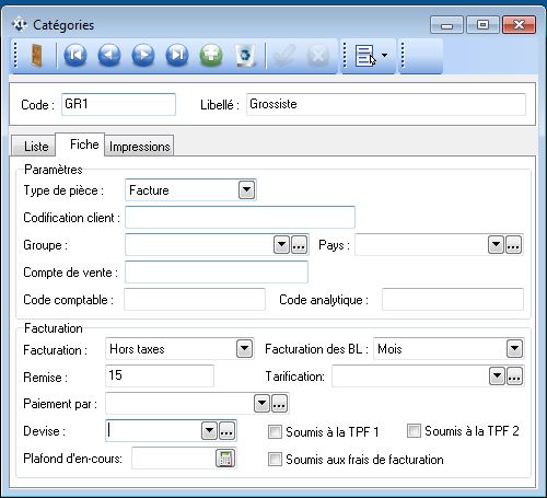 Catégories Catégories
