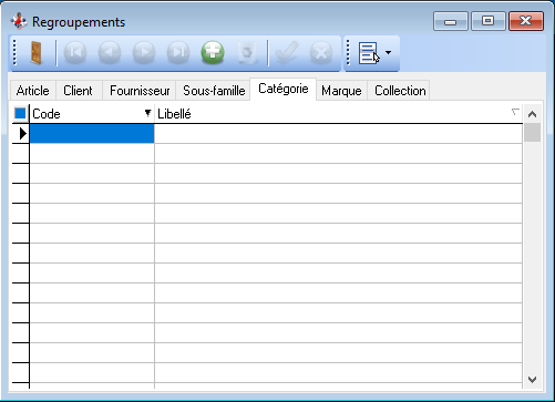 Regroupement - Catégorie