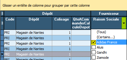 Projet de r&eacute;assort - Filtre