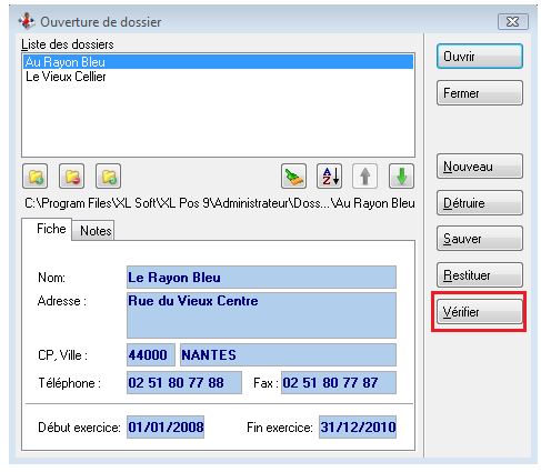 Dossier - Vérifier