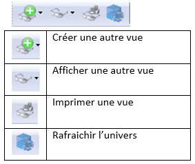 XL Report - Barre de présentation des données