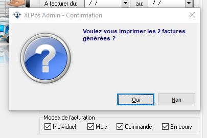 Confirmation impression factures