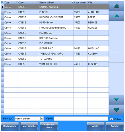 recherche client recherche client