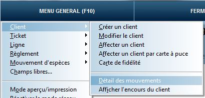 Détail des mouvements