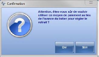 Message de confirmation