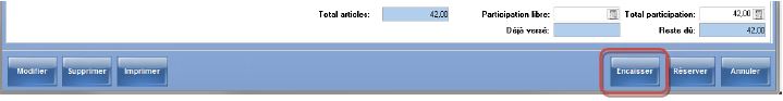 Participation - Encaissement