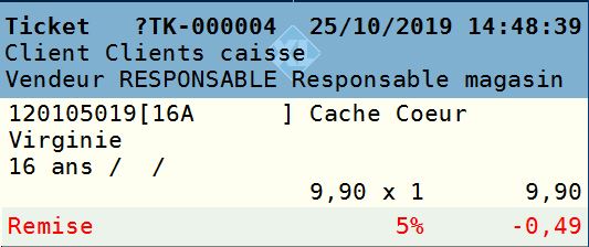 Remise en pourcentage Remise en pourcentage