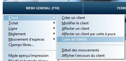 Carte fidélité