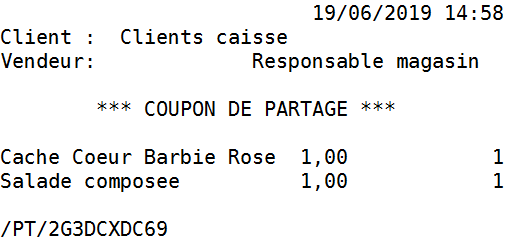 Coupon Partage