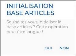 Initialisation Base Articles Initialisation Base Articles