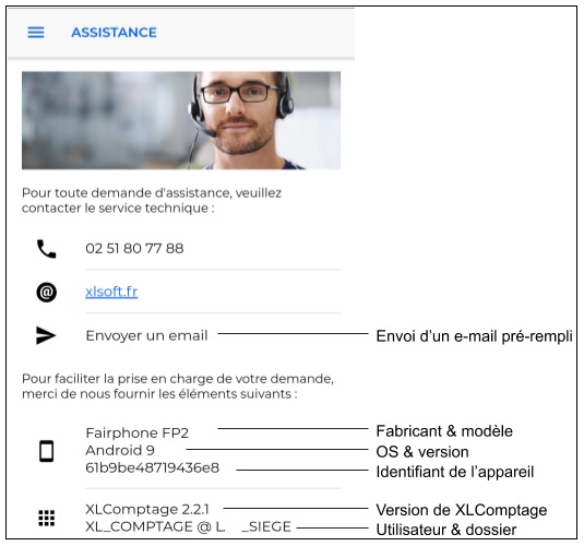 Menu Assistance Menu Assistance