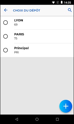 Choix dépôt