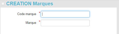 Marques - Création