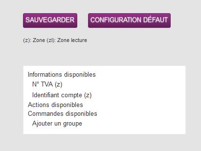 Configurer les fiches - Champs dispo