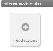 Clients - Adresse supplémentaire