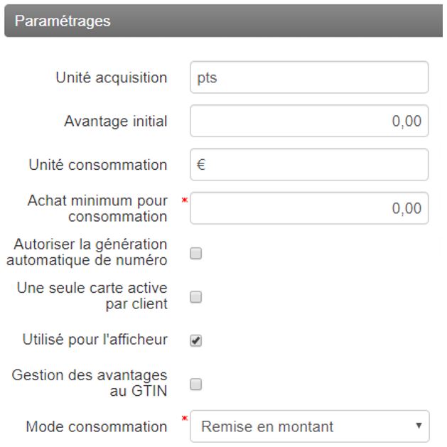 Carte Fidélité - Exemple3