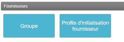 Gestion commerciale - Paramètres Fournisseurs