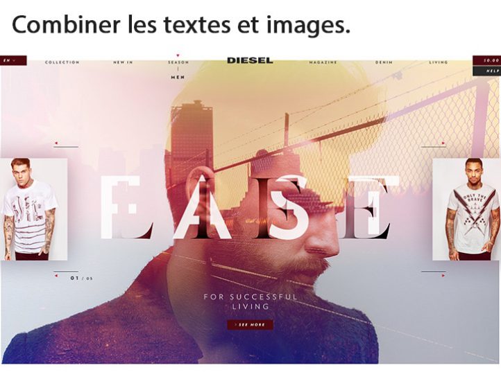 Combiner les textes et images